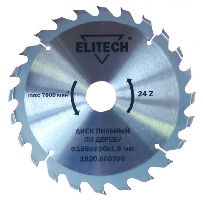 Пильный диск ELITECH 1820.000700 185х30 мм. 100013197216