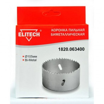 П_А_К ELITECH 1820.063400 Коронка пильная Bi-Metal ф105