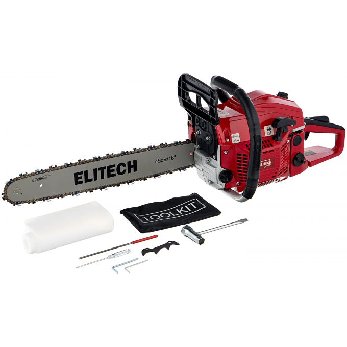 Бензопила ELITECH Бп 45/18 промо 2,4 л.с. 45 см 45484848484