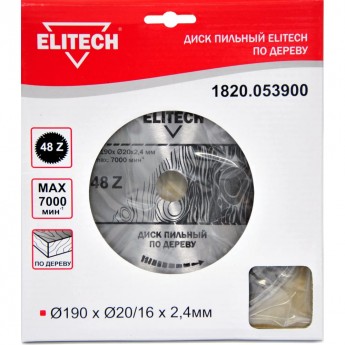 Пильный диск ELITECH 1820.053900